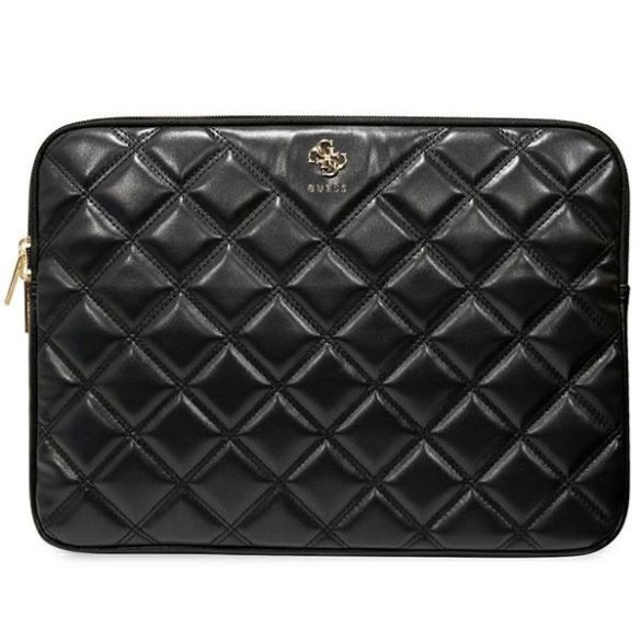 Guess GUCS14ZPSQSSSSGK Quilted 4G notebook táska 14" - fekete