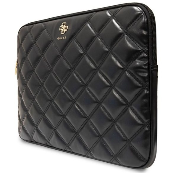 Guess GUCS14ZPSQSSSSGK Quilted 4G notebook táska 14" - fekete