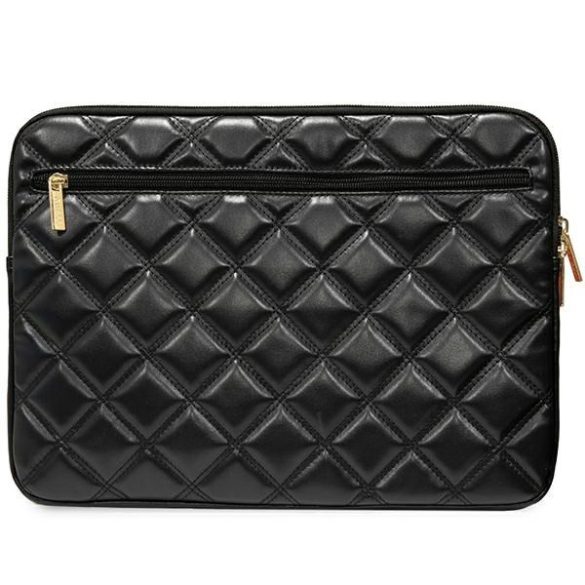 Guess GUCS14ZPSQSSSSGK Quilted 4G notebook táska 14" - fekete