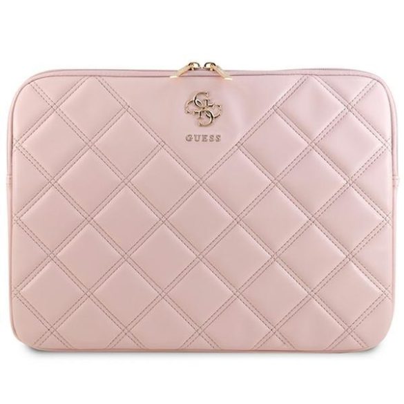 Guess GUCS14ZPSQSSGP Quilted 4G notebook táska 14" - rózsaszín