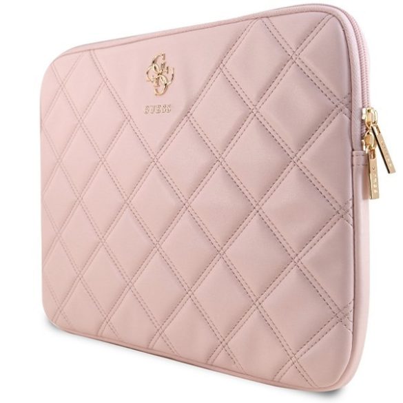 Guess GUCS14ZPSQSSGP Quilted 4G notebook táska 14" - rózsaszín