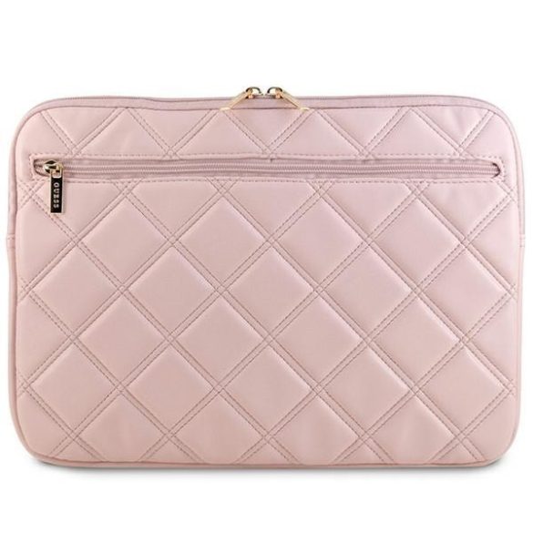 Guess GUCS14ZPSQSSGP Quilted 4G notebook táska 14" - rózsaszín