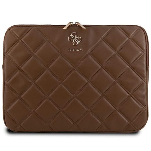 Guess GUCS14ZPSQSSGW Quilted 4G notebook táska 14" - barna