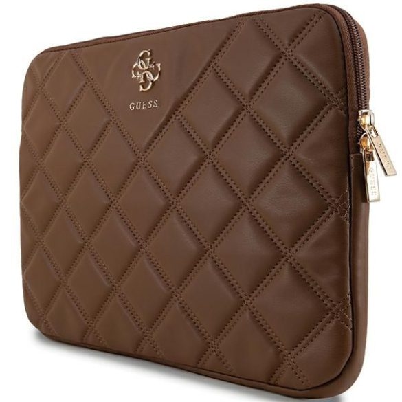 Guess GUCS14ZPSQSSGW Quilted 4G notebook táska 14" - barna