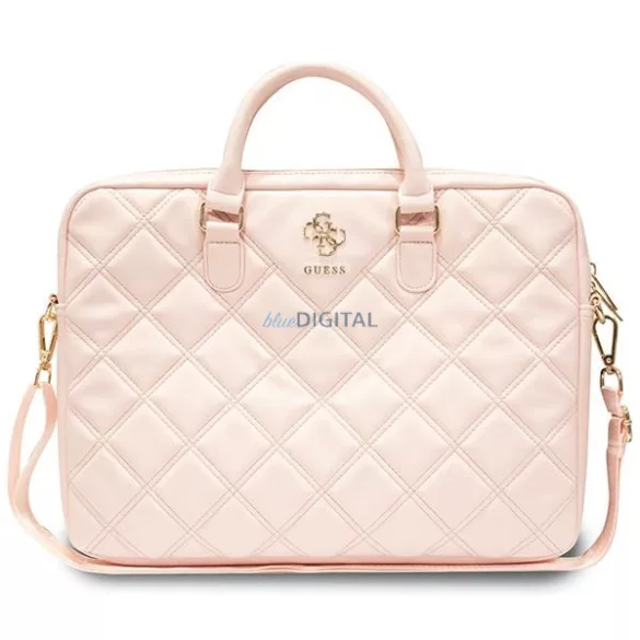 Guess GUCB15ZPSQSSGP táska 16" Quilted 4G – rózsaszín