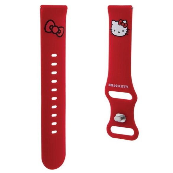 Hello Kitty óraszíj univerzális HKUWMSCHBLR Szilikon Kitty fej piros 20mm