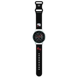   Hello Kitty óraszíj univerzális HKUWLSCHBLK Szilikon Kitty fej fekete 22mm