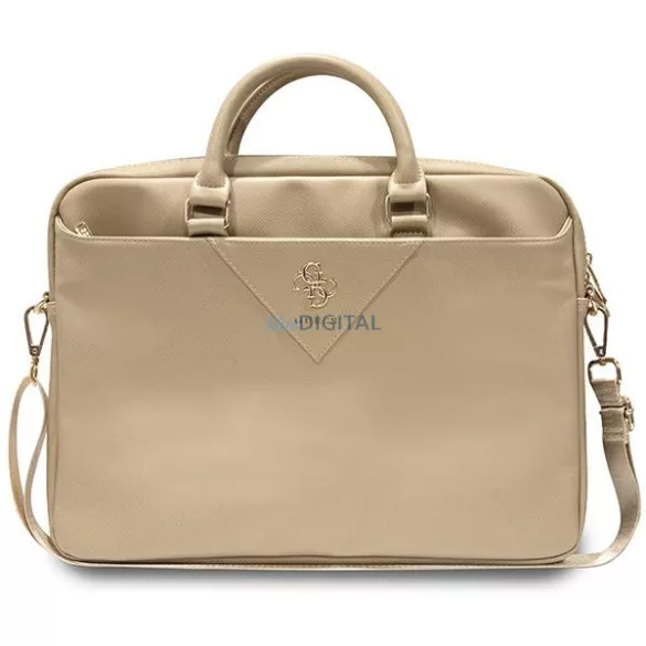 Guess GUCB15ZPGSTEGD táska 16" Triangle 4G – világos arany