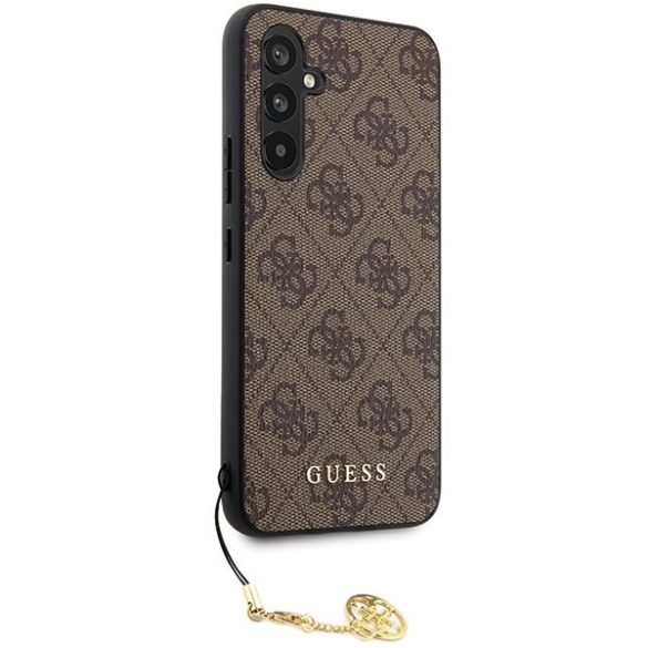 Guess GUHCS23FEGF4GBR S23 FE S711 barna keménytok 4G Charms kollekció