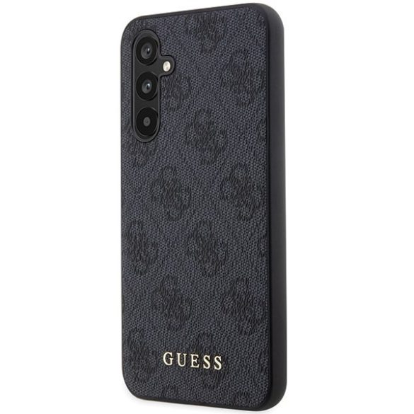 Guess GUHCS23FEG4GFGR S23 FE S711 szürke keménytok 4G fém arany logó