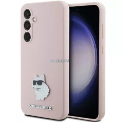   Karl Lagerfeld KLHCS23FESMHCNPP S23 FE S711 pink szilikon Choupette fém kitűző tok