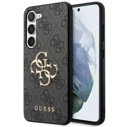   Guess GUHCS23FE4GMGGR S23 FE S711 szürke keménytok 4G Big Metal logo