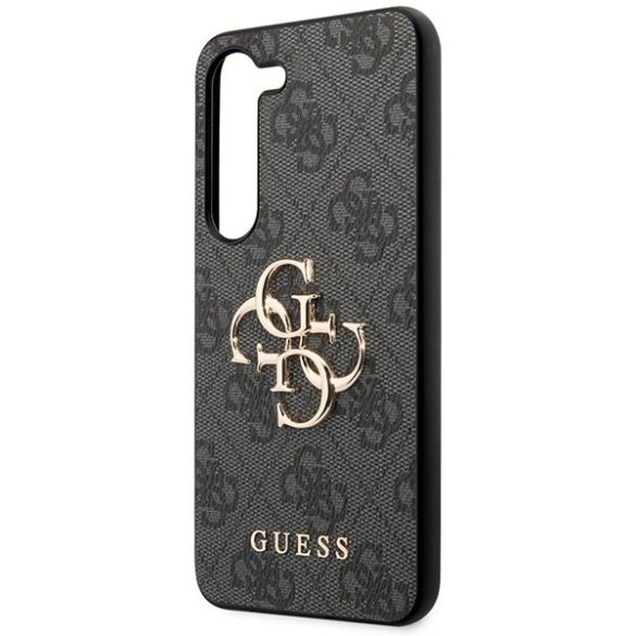 Guess GUHCS23FE4GMGGR S23 FE S711 szürke keménytok 4G Big Metal logo