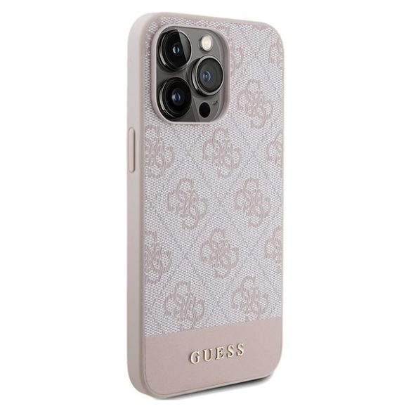 Guess GUHCP14XG4GLPI iPhone 14 Pro Max 6,7" rózsaszín keménytok 4G Stripe kollekció