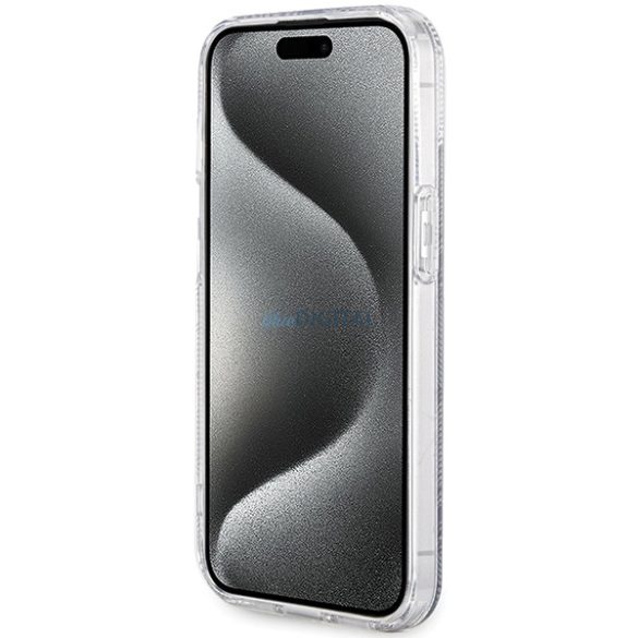 Guess GUHMP15MHGGCUSTGK iPhone 15 Plus / 14 Plus 6.7" fekete keménytok IML GCube MagSafe