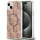 Guess GUHMP15SHGCUSTGW iPhone 15 6.1" barna keménytok IML GCube MagSafe