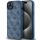 Guess GUHMP15MG4GFRB iPhone 15 Plus / 14 Plus 6.7" kék keménytok 4G Collection bőr fém logó MagSafe