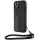 BMW BMHCP15M23RMRLK iPhone 15 Plus 6.7" fekete keménytok Signature Leather Wordmark zsinór