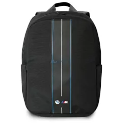   BMW BMBP15COMPVSKL hátizsák 16" Nylon Blue Stripe – fekete