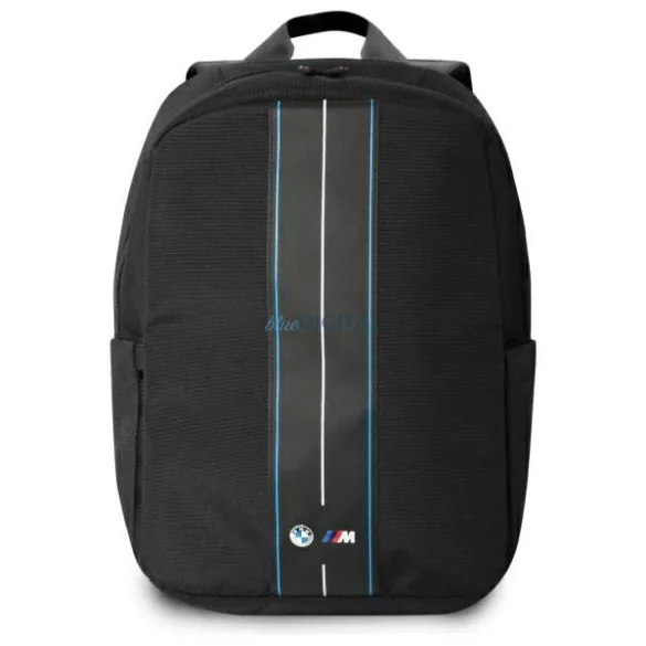 BMW BMBP15COMPVSKL hátizsák 16" Nylon Blue Stripe – fekete