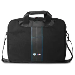   BMW BMCB15COMPVSKL táska 16" Nylon Blue Stripe – fekete