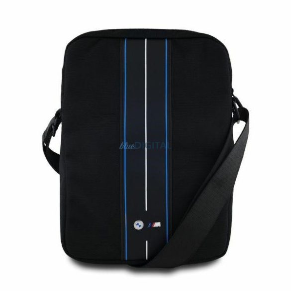 BMW BMTB8COMPVSKL Nylon Blue Stripe univerzális tablet táska 8" - fekete