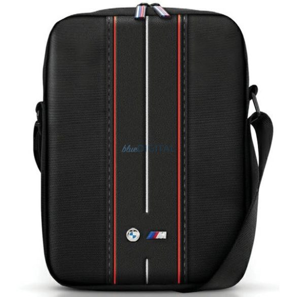 BMW BMTB8COMPVSKR Nylon Red Stripe univerzális tablet táska 8" - fekete