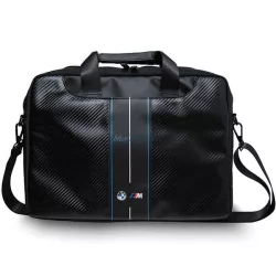   BMW BMCB15COMSCAKL táska 16" Carbon Blue Stripes – fekete