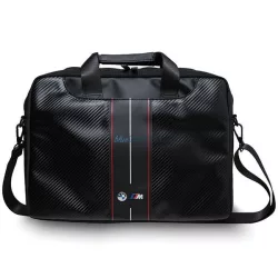   BMW BMCB15COMSCAKR táska 16" Carbon Red Stripes – fekete