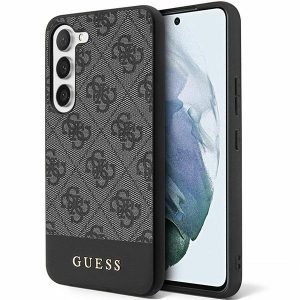 Guess GUHCS24SG4GLGR S24 S921 fekete keménytok 4G Stripe kollekció