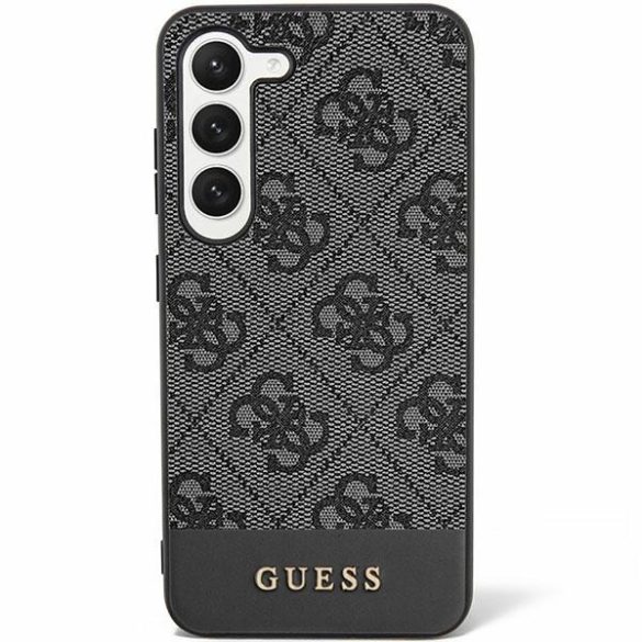 Guess GUHCS24SG4GLGR S24 S921 fekete keménytok 4G Stripe kollekció