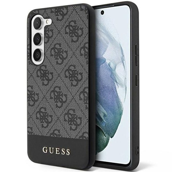 Guess GUHCS24MG4GLGR S24+ S926 fekete keménytok 4G Stripe kollekció