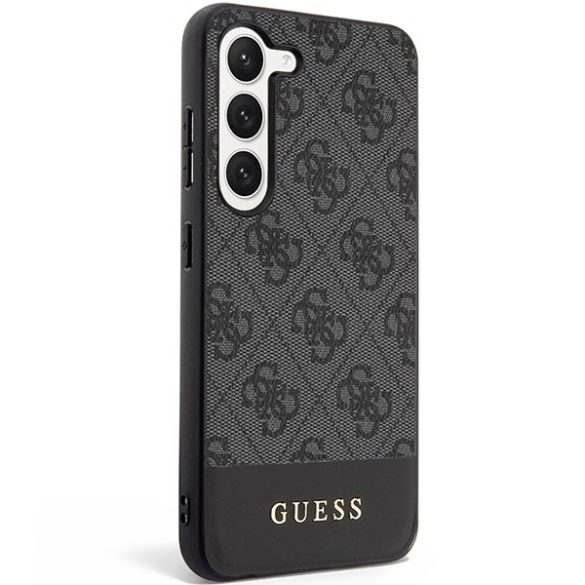 Guess GUHCS24MG4GLGR S24+ S926 fekete keménytok 4G Stripe kollekció