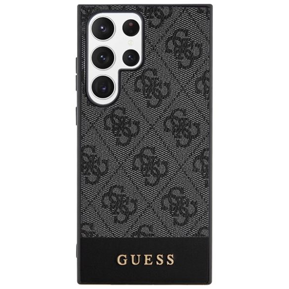 Guess GUHCS24LG4GLGR S24 Ultra S928 fekete keménytok 4G Stripe kollekció