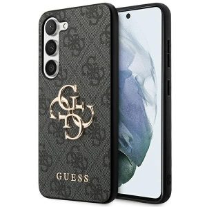 Guess GUHCS24M4GMGGR S24+ S926 fekete keménytok 4G nagy fém logó