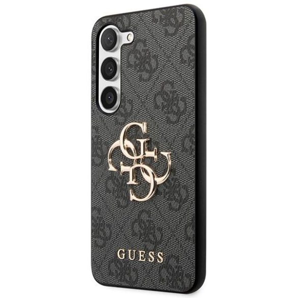 Guess GUHCS24M4GMGGR S24+ S926 fekete keménytok 4G nagy fém logó