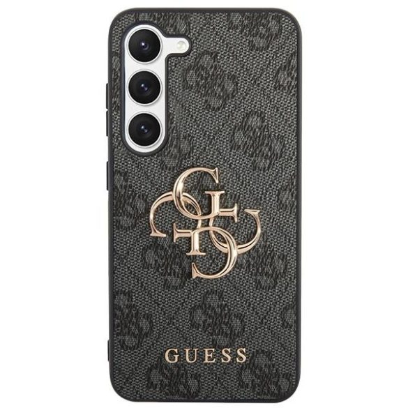 Guess GUHCS24M4GMGGR S24+ S926 fekete keménytok 4G nagy fém logó