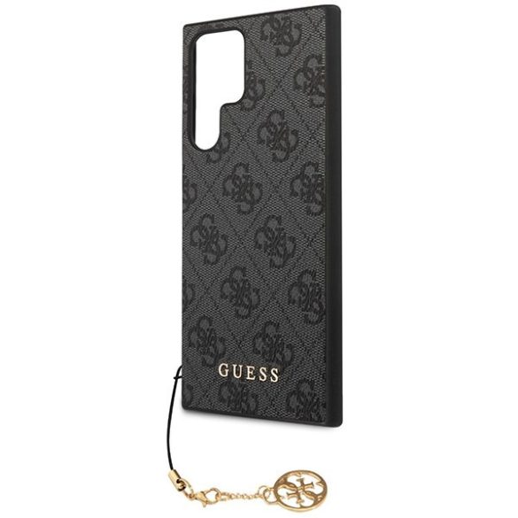 Guess GUHCS24LGF4GGR S24 Ultra S928 fekete keménytok 4G Charms kollekció