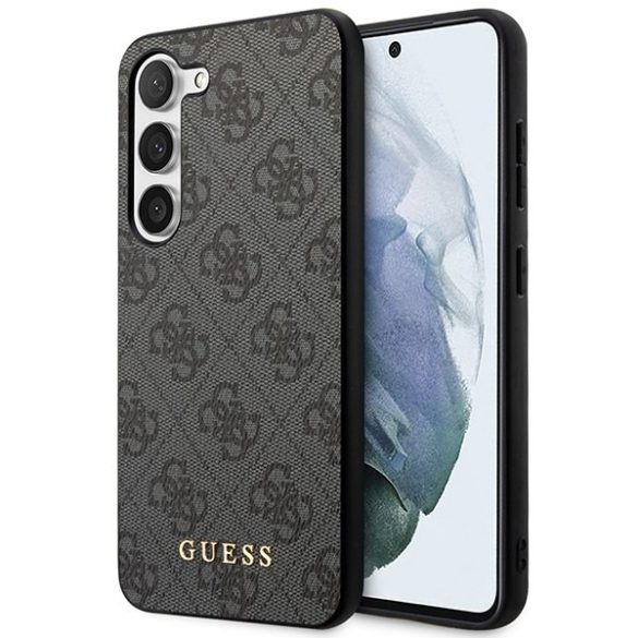 Guess GUHCS24MG4GFGR S24+ S926 fekete keménytok 4G fém arany logó