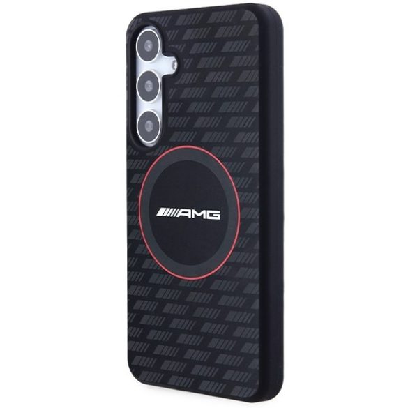 AMG AMHMS24S23SMRK Samsung S24 S921 fekete keménytok szilikon Carbon MagSafe minta