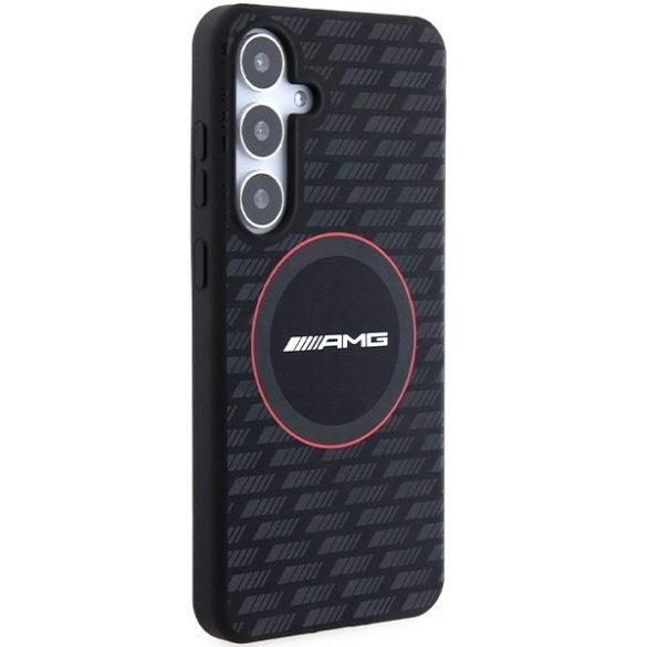 AMG AMHMS24S23SMRK Samsung S24 S921 fekete keménytok szilikon Carbon MagSafe minta