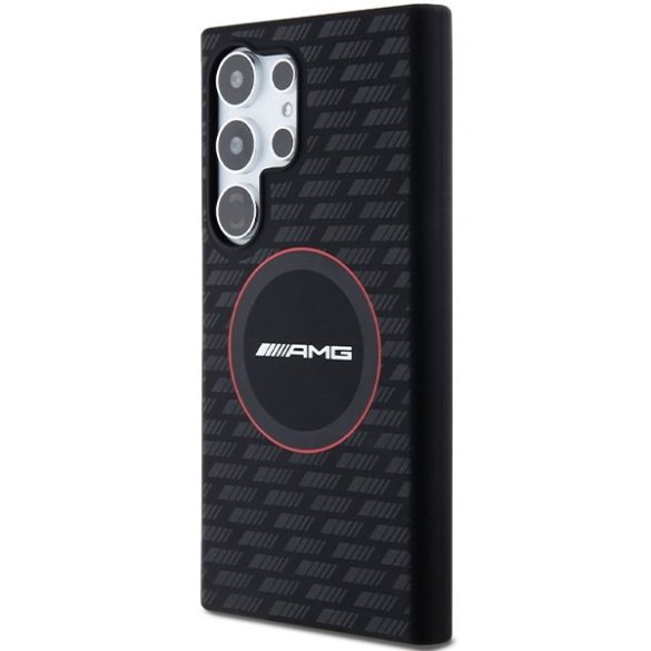 AMG AMHMS24L23SMRK Samsung S24 Ultra S928 fekete keménytok szilikon Carbon MagSafe minta