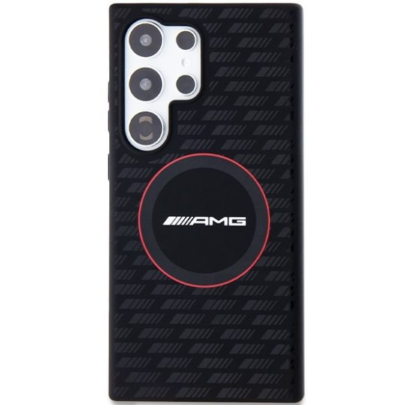 AMG AMHMS24L23SMRK Samsung S24 Ultra S928 fekete keménytok szilikon Carbon MagSafe minta