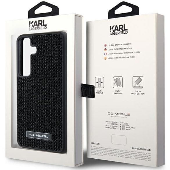 Karl Lagerfeld KLHCS24MHDSPRK Samsung S24+ S926 keménytok fekete
