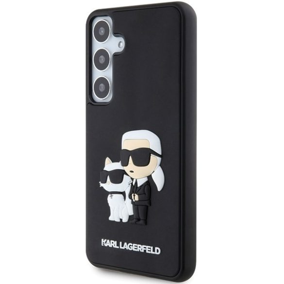 Karl Lagerfeld KLHCS24S3DRKCNK S24 S921 fekete keménytok 3D gumi Karl&Choupette