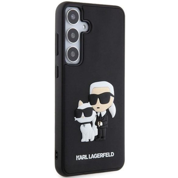 Karl Lagerfeld KLHCS24S3DRKCNK S24 S921 fekete keménytok 3D gumi Karl&Choupette