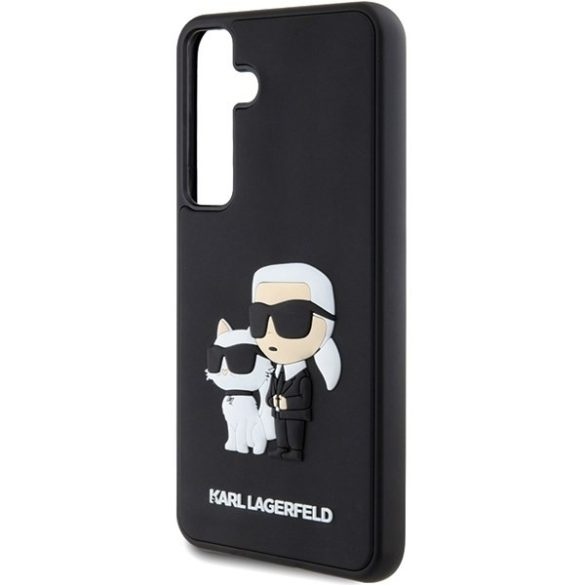 Karl Lagerfeld KLHCS24S3DRKCNK S24 S921 fekete keménytok 3D gumi Karl&Choupette