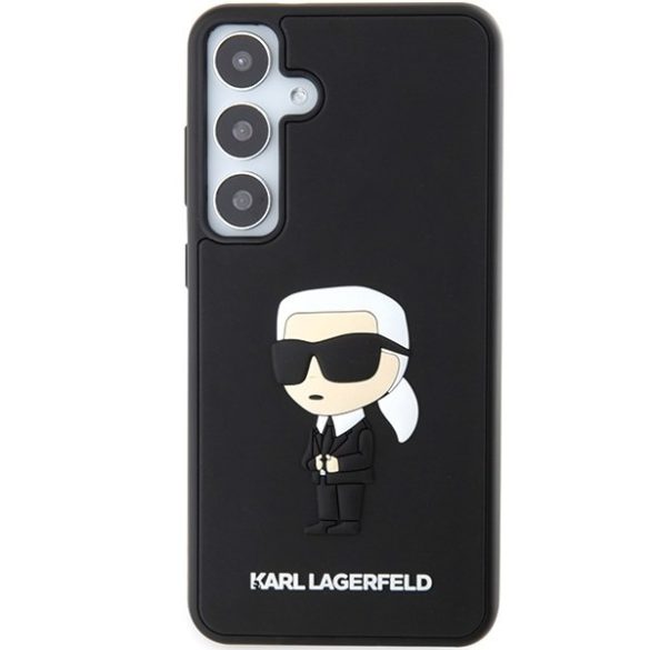 Karl Lagerfeld KLHCS24S3DRKINK S24 S921 fekete keménytok 3D gumi ikonikus