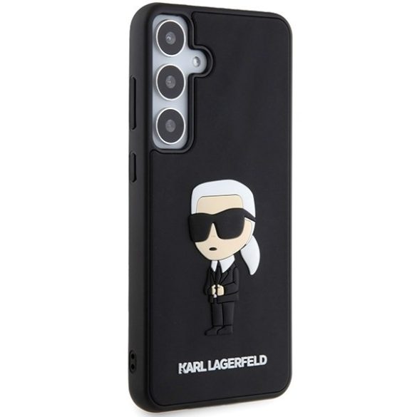 Karl Lagerfeld KLHCS24S3DRKINK S24 S921 fekete keménytok 3D gumi ikonikus