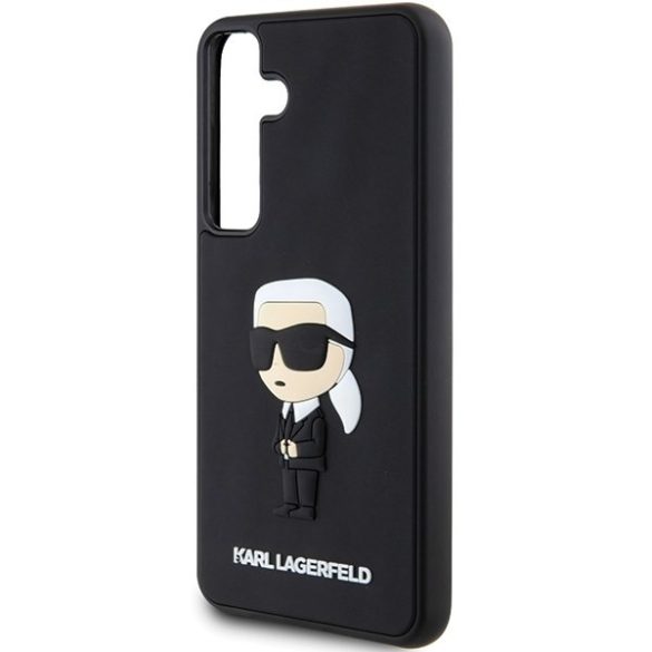 Karl Lagerfeld KLHCS24S3DRKINK S24 S921 fekete keménytok 3D gumi ikonikus